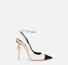 Slingback in nappa con tacco