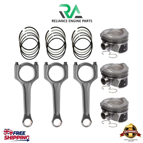 Pistoni bielle x3 nuovi - e,