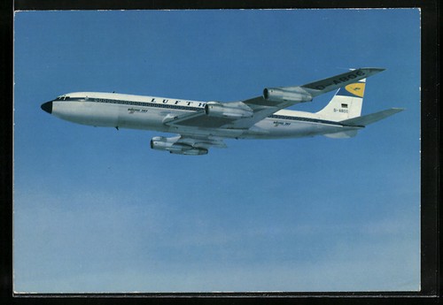 Cartolina aereo boeing 707 - cartolina,