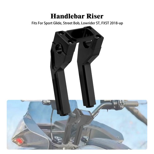 Handlebar black riser - 8",