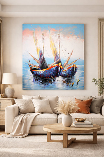 Quadro barche vela 100x120 - quadro, a