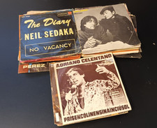 5° LOTTO STOCK 50 dischi 45 giri con copertine originali Anni 60/70/80 vari