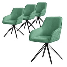 4x Sedia sala da pranzo verde