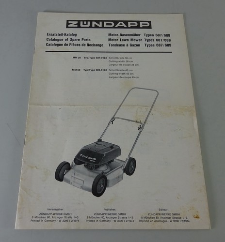 Zündapp lawnmower parts - zündapp,