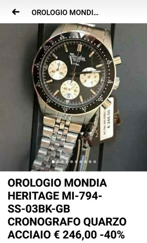 Orologio uomo mondia aviator - orologio,