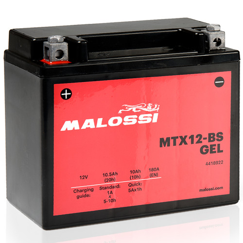Batteria malossi ytx12 gel - batteria,