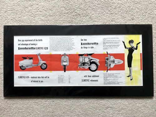 Lambretta brochure pubblicità - lambretta,