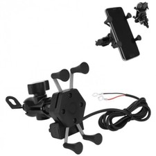 PORTA CELLULARE PER MOTO BICI UNIVERSALE CON CARICA USB SUPPORTO SMARTPHONE GPS