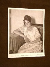 Ritratto di signora Quadro di Alberto Salietti Premio Fumagalli nel 1923