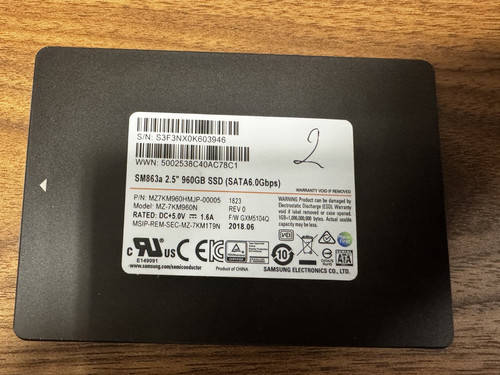 Samsung sm863a 960gb ssd - samsung,