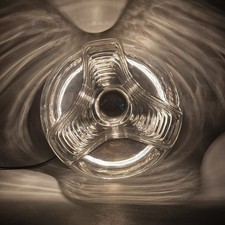 Lampada da soffitto vintage, Peill & Putzler “Wave” / “Futura”, Ø 32 cm, space age