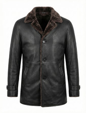 Cappotto invernale uomo pelle