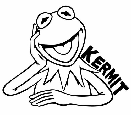 Adesivo vinile kermit muppet - kermit,