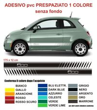 Strisce adesive Fiat 500 laterali fiancate adesivi stickers tuning sport stripes