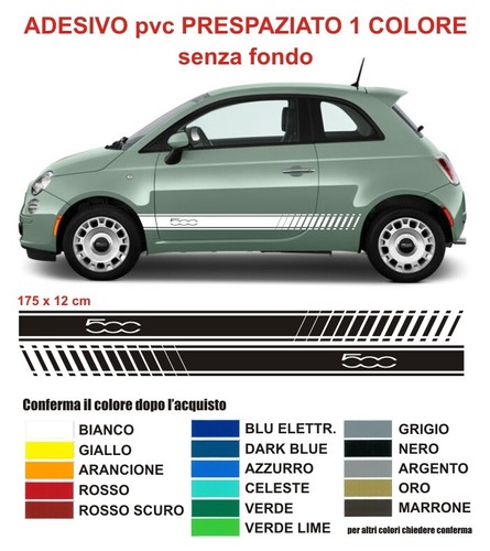 Strisce adesive fiat 500 - strisce,