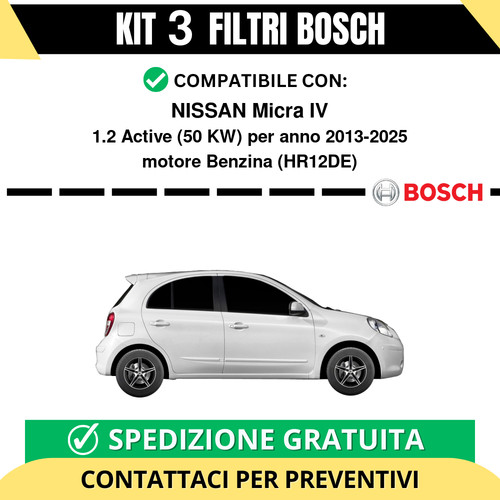 Kit bosch filtri tagliando - 3,
