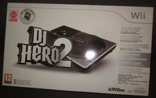DJ HERO 2 PIATTAFORMA PIATTO PER CONSOLE NINTENDO WII CON SCATOLA E GIOCO REGALO