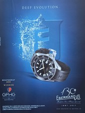 Pubblicità Advertising Ritaglio Italian 2017 Orologio EBERHARD Scafograf 300