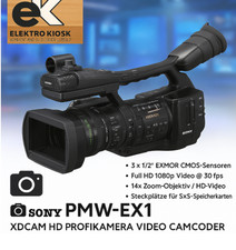 🎥 Sony PMW-EX1 XDCAM HD fotocamera professionale video videocamera Tv-audio broadcast camera