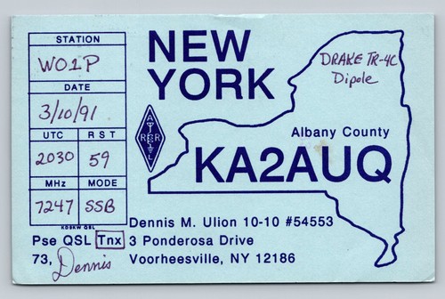 Radioamatore qsl ka2auq new - ka2auq,