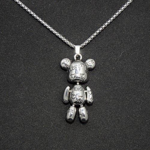 Collana acciaio con - in,