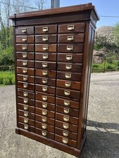 Mobile Schedario A Cassetti  Antico Schirolli Faggio Mantova