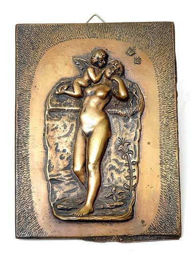 Quadro donna nuda con angeli - , e
