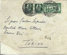 1944 RSI 1,25L ESPRESSO +25C X2 SU BUSTA DA VARESE X TORINO