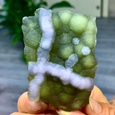 Raro esemplare di cristallo minerale fluorite cubo verde-bianco trasparente 138G/HeNan