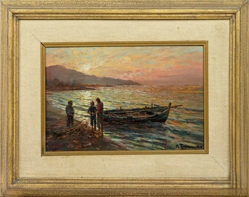Dipinto olio tavola andrea - dipinto,
