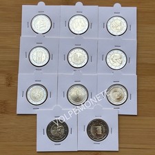 LOTTO 2 EURO COMMEMORATIVI FDC ANNO 2025 - 11 MONETE SUBITO DISPONIBILE