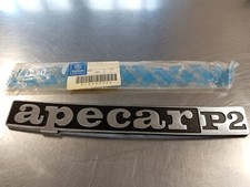 Targhetta PIAGGIO APE CAR P2