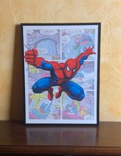 Quadro su tela “Spider- Man” Marvel  con cornice 30x40