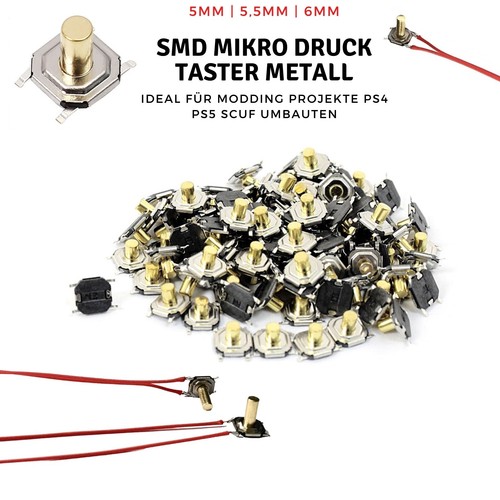 Pulsante metallo smd - in,