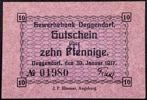 Deggendorf 1917 raro - deggendorf, 10