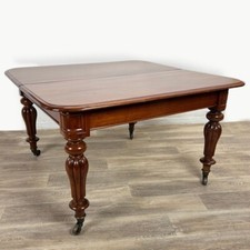 Tavolo Antico allungabile da pranzo inglese in legno di mogano epoca 800