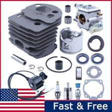 Kit pistone cilindro con aspirazione per Husqvarna 50, 51, 55, 55 Rancher Nikasil 46mm