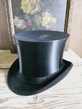 1903 Francia Cappello A Cilindro Tuba Seta Click Clack con Cappeliera Gibus 