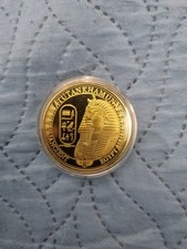 Moneta Tutankamon Commemorativa Da Collezione Placcata In Oro. Mai Aperta.