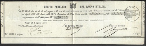 1867 torino debito pubblico - 1867,