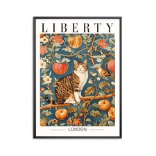 Stampa gatto Liberty Londra