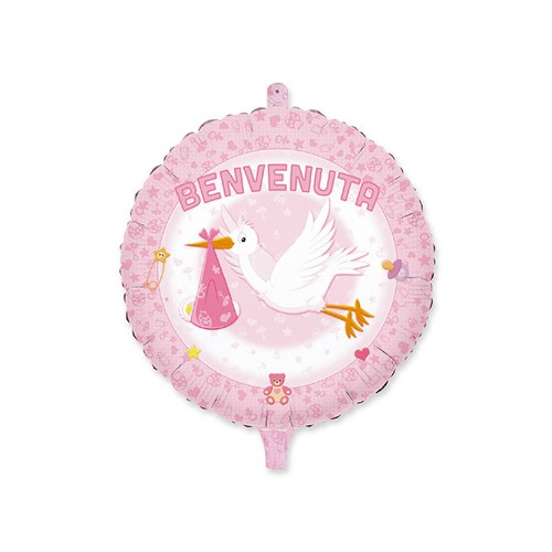 Pallone benvenuta rosa - pallone,