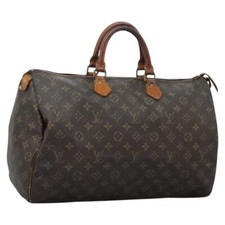 LOUIS VUITTON Monogram Speedy 40 Hand Bag M41522 LV Auth 