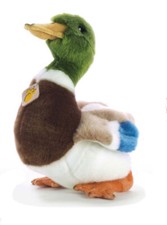 Plush & Company 15908 Peluche Anatra Germano Reale L.28 CM. mallard duck canard