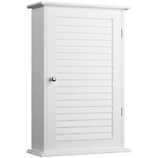 Mobile Pensile Bagno da Parete Armadio Armadietto Legno Bianco 40 x 16 x 60 cm