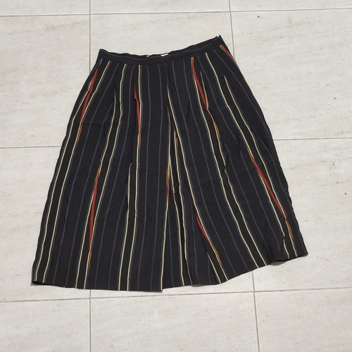 Falda midi plisada marina - plisada,