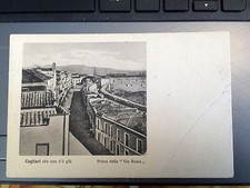 cartolina Cagliari che non c'è più primi '900 prima della via Roma  