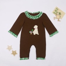NEW Boutique Labrador Puppy Dog Duck Baby Girls Romper Jumpsuit