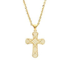 Collana e Croce Oro Giallo
