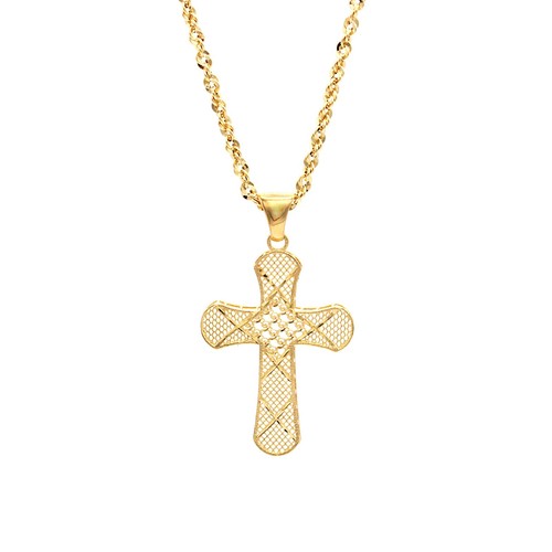 Collana croce oro - e,